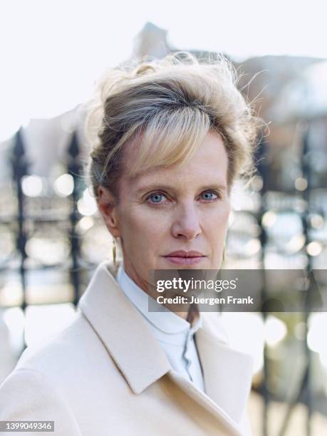 Author Siri Hustvedt is photographed for Brigitte Woman Magazine on January 5, 2011 in Brooklyn, New York.