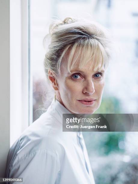 Author Siri Hustvedt is photographed for Brigitte Woman Magazine on January 5, 2011 in Brooklyn, New York.