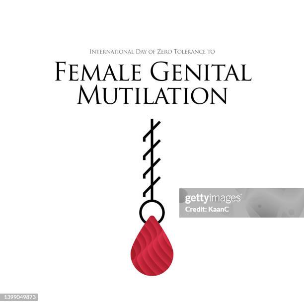 zero tolerance for female genital mutilation. stop female genital mutilation. zero tolerance for fgm. stop female circumcision, female cutting stock illustration - circumcision stock illustrations