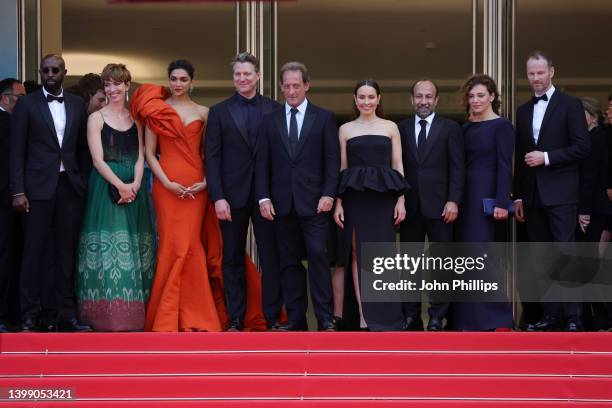 Jury Member Ladj Ly, Jury Member Rebecca Hall, Jury Member Deepika Padukone, Jury Member Jeff Nichols, President of the Jury of the 75th Cannes Film...