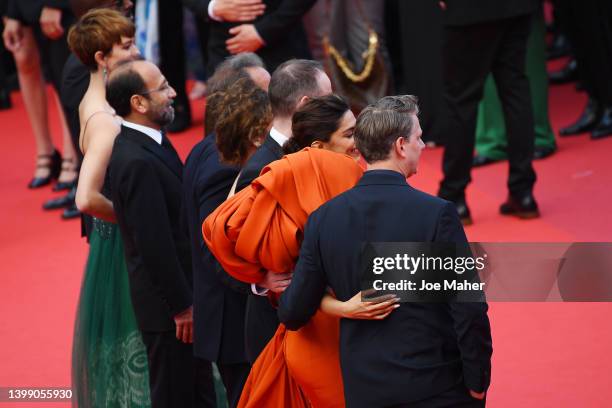 Jury Member Jeff Nichols, Jury Member Deepika Padukone, Jury Member Joachim Trier, President of the Jury of the 75th Cannes Film Festival Vincent...