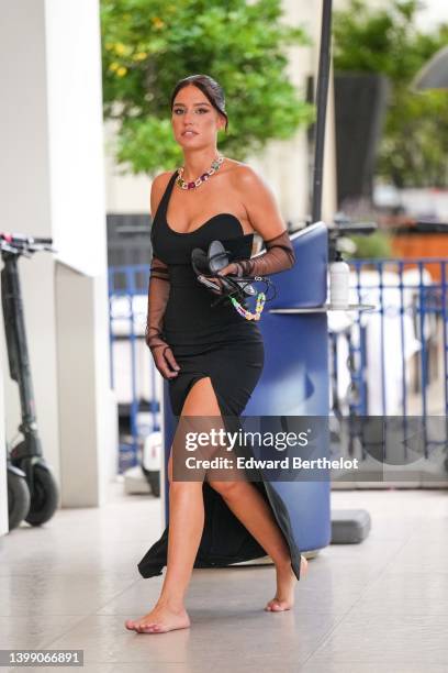 Adèle Exarchopoulos is seen during the 75th annual Cannes film festival at on May 24, 2022 in Cannes, France.