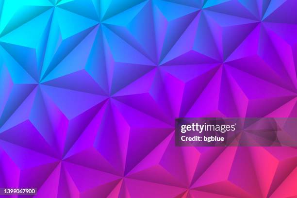 abstract geometric texture - low poly background - polygonal mosaic - purple gradient - fashionable stock illustrations stock illustrations