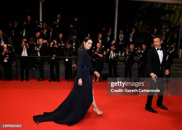 Sofia Essaïdi attends the screening of "Nostalgia" during the 75th annual Cannes film festival at Palais des Festivals on May 24, 2022 in Cannes,...