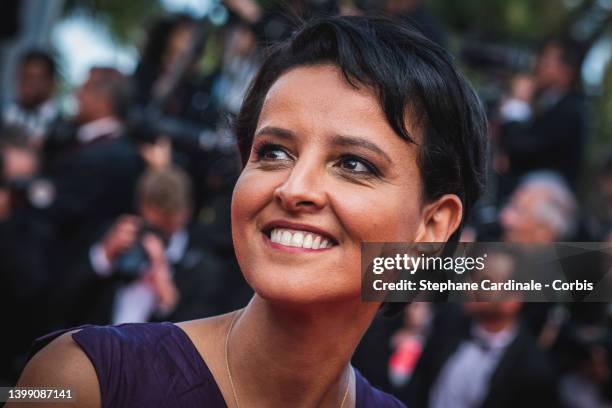 Najat Vallaud-Belkacem attends the 75th Anniversary celebration screening of "The Innocent " during the 75th annual Cannes film festival at Palais...