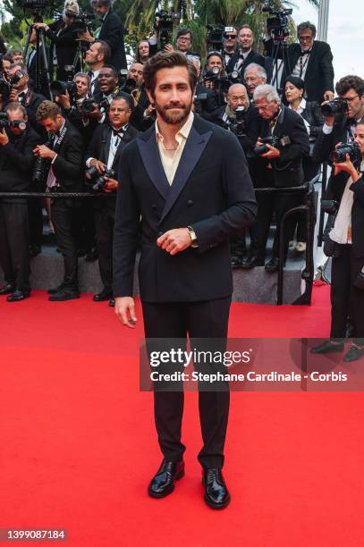 Jake Gyllenhaal attends the 75th Anniversary celebration screening of "The Innocent " during the 75th annual Cannes film festival at Palais des...