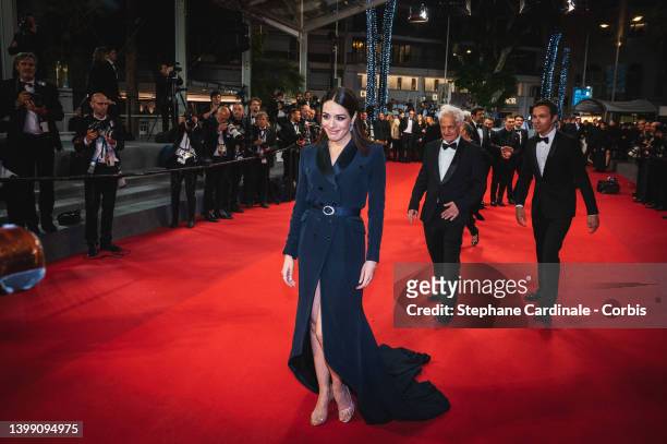 Sofia Essaïdi attends the screening of "Nostalgia" during the 75th annual Cannes film festival at Palais des Festivals on May 24, 2022 in Cannes,...