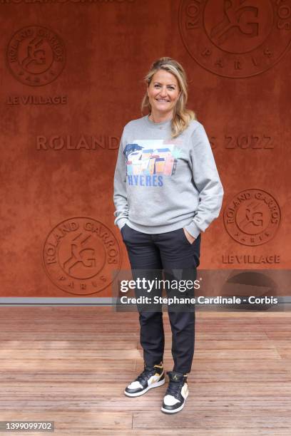 Astrid Bard at Roland Garros on May 24, 2022 in Paris, France.