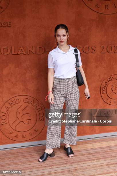 Lola Le Lann at Roland Garros on May 24, 2022 in Paris, France.