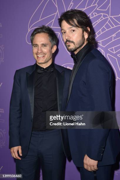 Gael García Bernal and Diego Luna attend the "Cannes 75" Anniversary Dinner during the 75th annual Cannes film festival at on May 24, 2022 in Cannes,...
