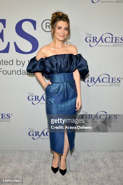 Nasim Pedrad attends as the Alliance for Women in Media Foundation presents the 47th annual Gracie Awards at Beverly Wilshire, A Four Seasons Hotel...