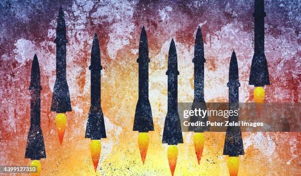 nuclear war danger - missile strike stock pictures, royalty-free photos & images