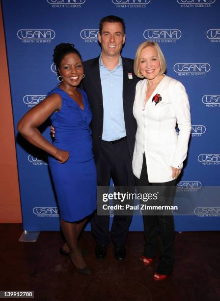 Doctor Ro, Dave Wentz and Doctor Christiane Northrup attend Dr. Oz's Health & Happiness Summit at Radio City Music Hall on February 25, 2012 in New...