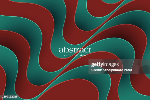 illustrazioni stock, clip art, cartoni animati e icone di tendenza di carta tagliata linee irregolari modello in prospettiva. carta da parati geometrica con strisce. - carta regalo strappata