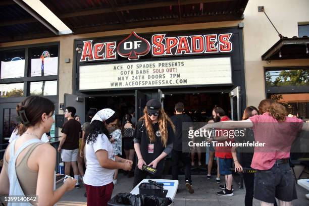 Atmosphere as Goth Babe performs at Ace of Spades on May 24, 2022 in Sacramento, California.