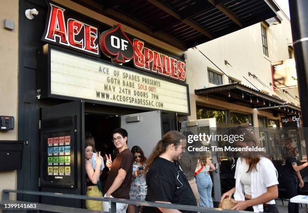 Atmosphere as Goth Babe performs at Ace of Spades on May 24, 2022 in Sacramento, California.