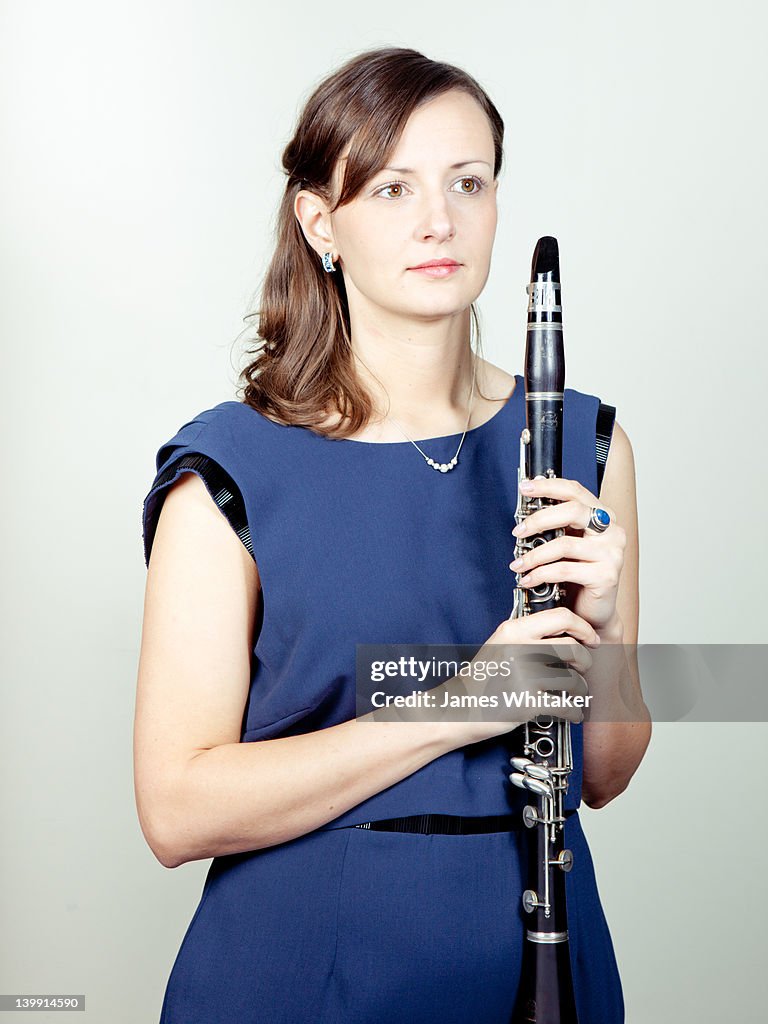 Portrait of Female Clarinet Player