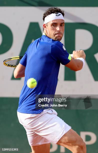 Marco Cecchinato of Italy during day 3 of the French Open 2022, second tennis Grand Slam of the year at Stade Roland Garros on May 24, 2022 in Paris,...