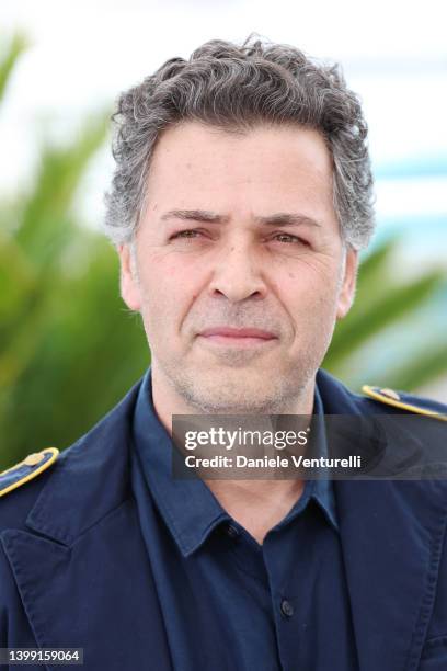 Ashraf Farah attends the photocall for "Mediterranean Fever" during the 75th annual Cannes film festival at Palais des Festivals on May 25, 2022 in...
