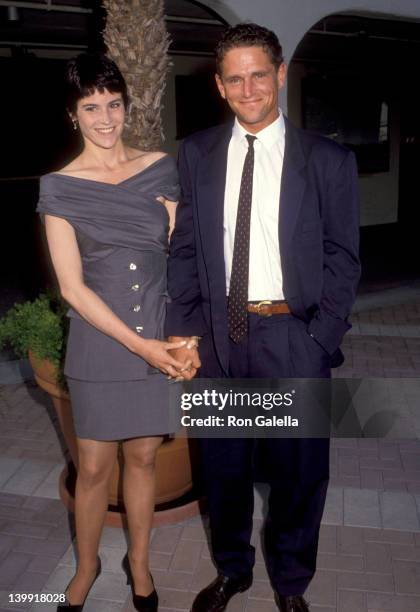 Ally Sheedy and David Lansbury at the 1992 Outreach Awards, Paramount Studios, Hollywood.
