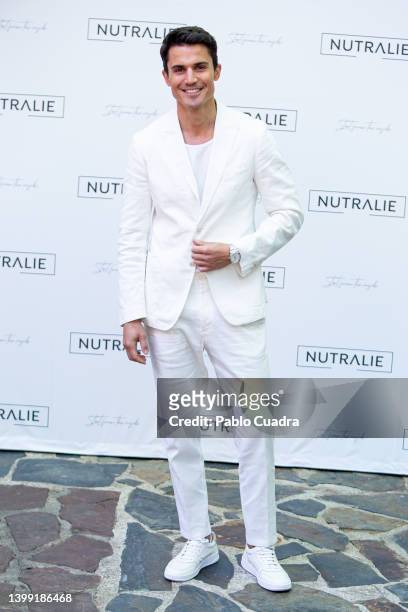 Spanish actor Alex Gonzalez presents Naturalie at the Fortuny Home Club on May 25, 2022 in Madrid, Spain.