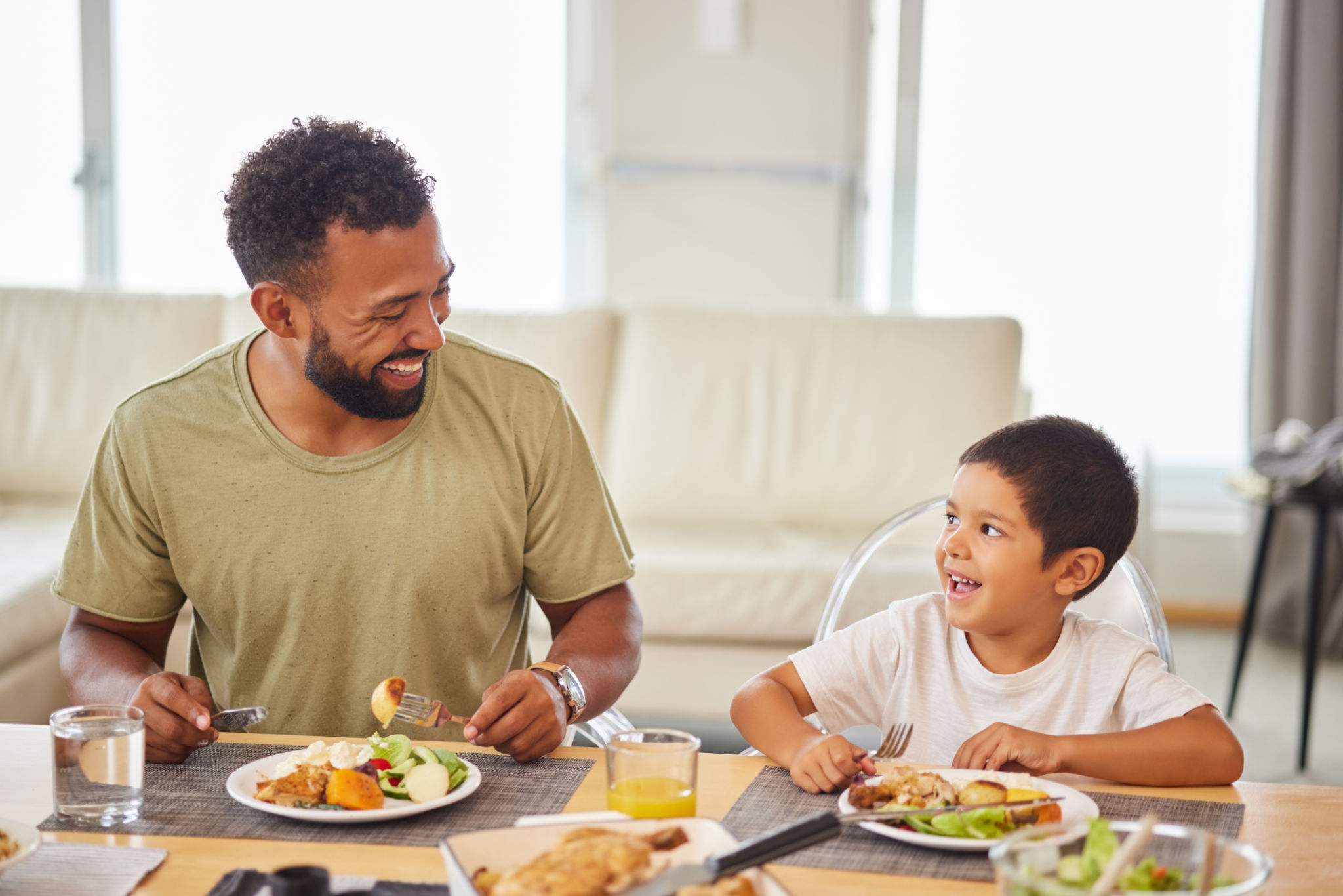 healthy family meal