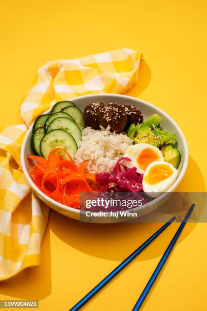 rice bowl - rice bowl stock-fotos und bilder