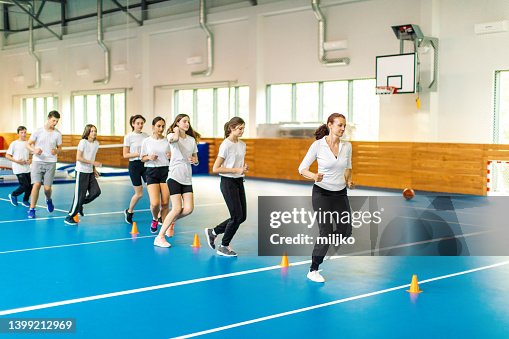 Physical education class and sport training in high school Physical education class and sport training in high school