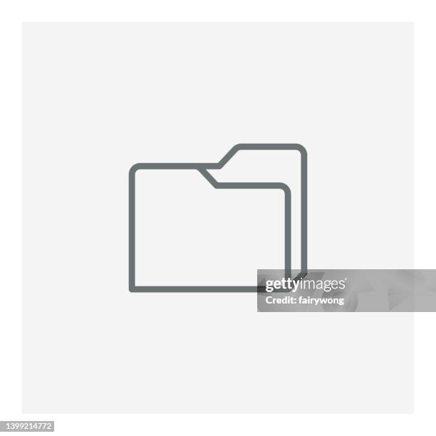 folder icon - open briefcase stock illustrations