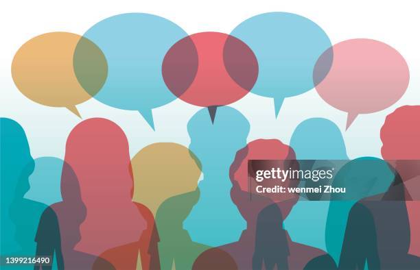 various characters - large group of people vector stock illustrations