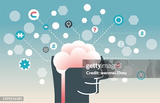 Thinking High Resolution Thinking Brain High-Res Vector Graphic - Getty Images