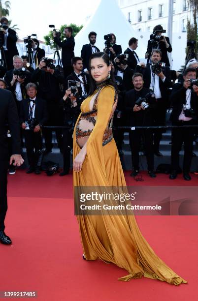 Adriana Lima attends the screening of "Elvis" during the 75th annual Cannes film festival at Palais des Festivals on May 25, 2022 in Cannes, France.