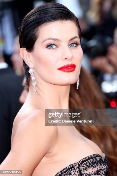 Isabeli Fontana attends the screening of "Elvis" during the 75th annual Cannes film festival at Palais des Festivals on May 25, 2022 in Cannes,...