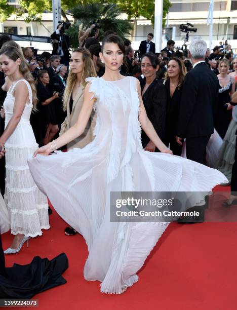 Georgia Fowler attends the screening of "Elvis" during the 75th annual Cannes film festival at Palais des Festivals on May 25, 2022 in Cannes, France.