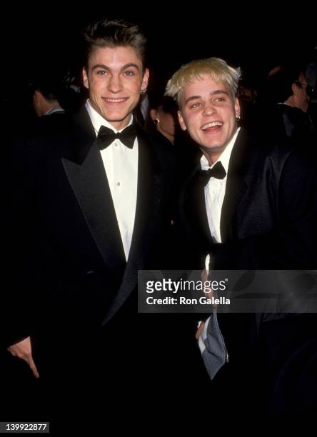 Brian Ausitn Green and Corey Haim at the 50th Annual Golden Globe Awards, Beverly Hilton Hotel, Beverly Hills.