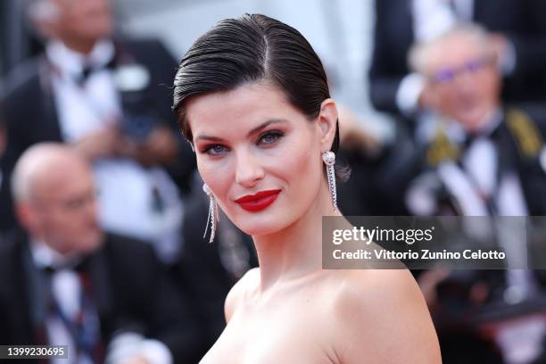Isabelli Fontana attends the screening of "Elvis" during the 75th annual Cannes film festival at Palais des Festivals on May 25, 2022 in Cannes,...