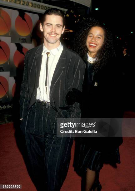 Thomas Howell and Rae Dawn Chong at the Premiere of 'Empire of the Sun', Mann Village Theatre, Westwood.