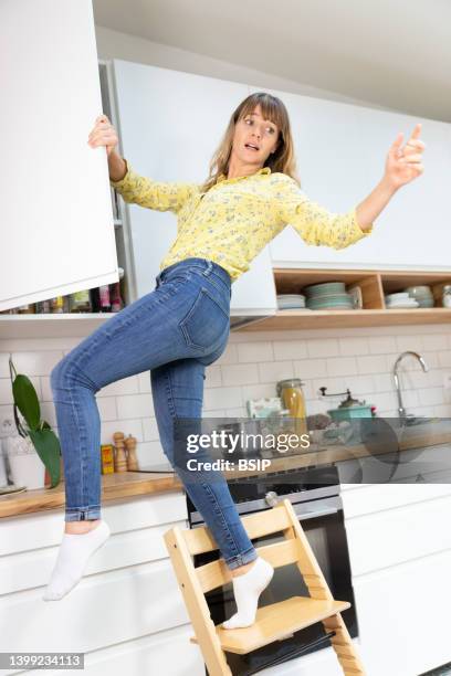 97 Woman Falling Ladder Stock Photos, High-Res Pictures, and Images ...