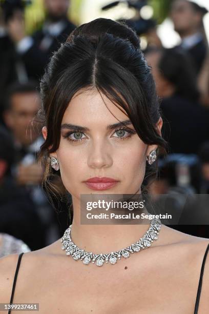 Sara Sampaio attends the screening of "Elvis" during the 75th annual Cannes film festival at Palais des Festivals on May 25, 2022 in Cannes, France.