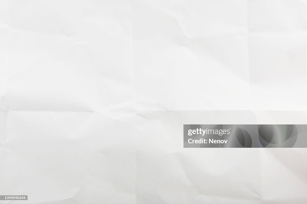 White Wrinkle Paper Texture Background