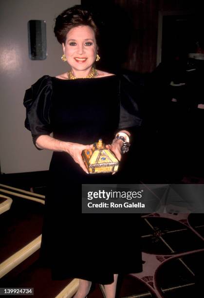 Cindy Adams at the 1990 Citizens For New York City Ball, Waldorf-Astoria Hotel, New York City.