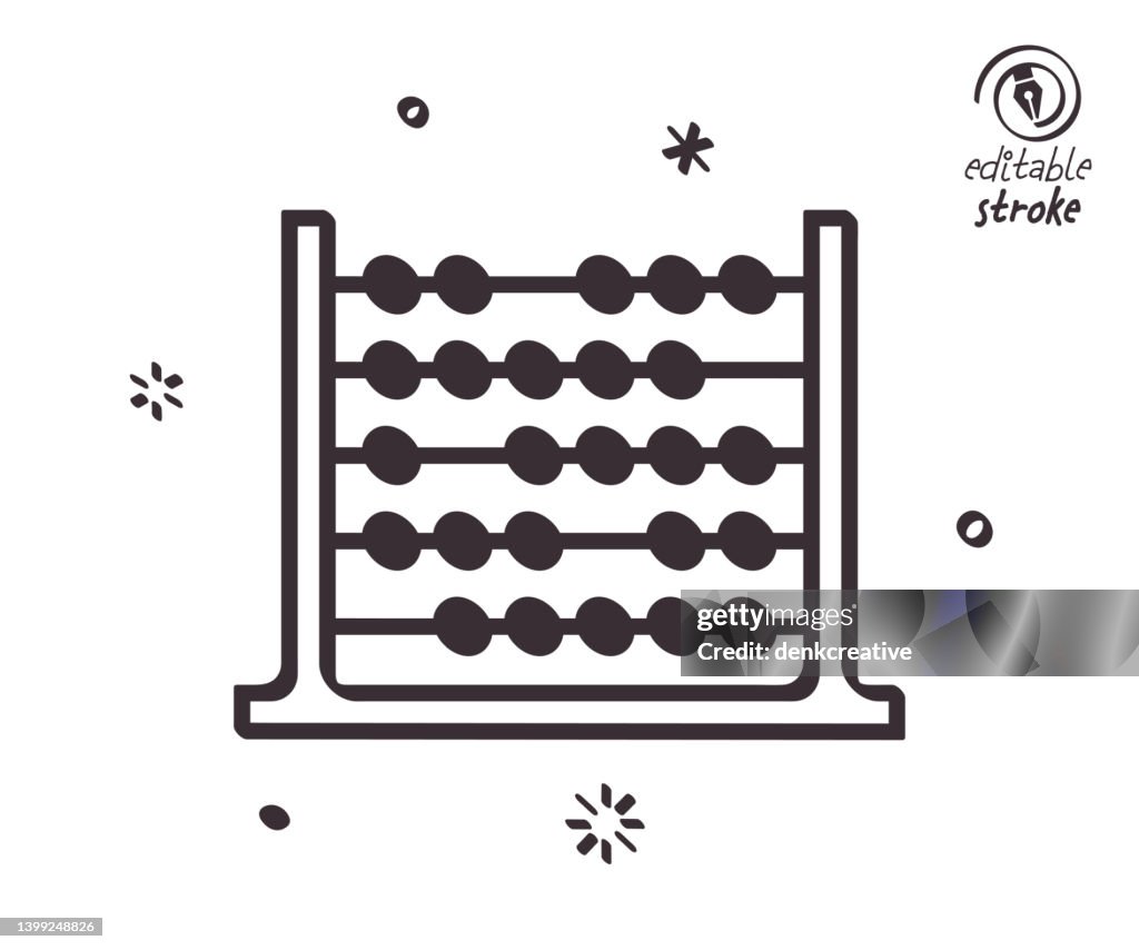 Math Image Line Drawing Playful Line Illustration For Applied Mathematics High-Res Vector ...
