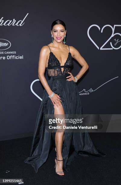 Eva Longoria attends "Chopard Loves Cinema" Gala Dinner at Hotel Martinez on May 25, 2022 in Cannes, France.