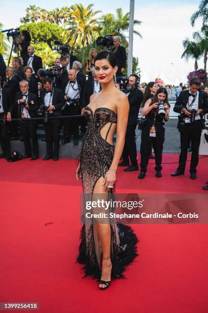 Isabeli Fontana attends the screening of "Elvis" during the 75th annual Cannes film festival at Palais des Festivals on May 25, 2022 in Cannes,...