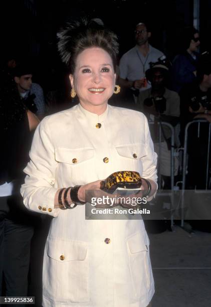 Cindy Adams at the Premiere of 'Butterfly', Paris Theatre, New York City.