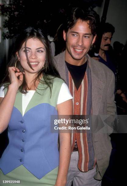 Yasmine Bleeth and Ricky Paull Goldin at the 50th Anniversary Celebration of Seventeen Magazine, Industria Superstudio, New York City.