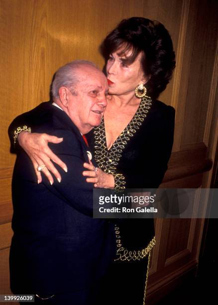 Joey Adams and Bess Meyerson at the 80th Birthday Party for Joey Adams, Helmsley Hotel, New York City.