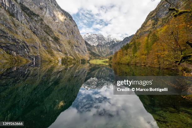 lake obersee, germany - berchtesgaden national park bildbanksfoton och bilder