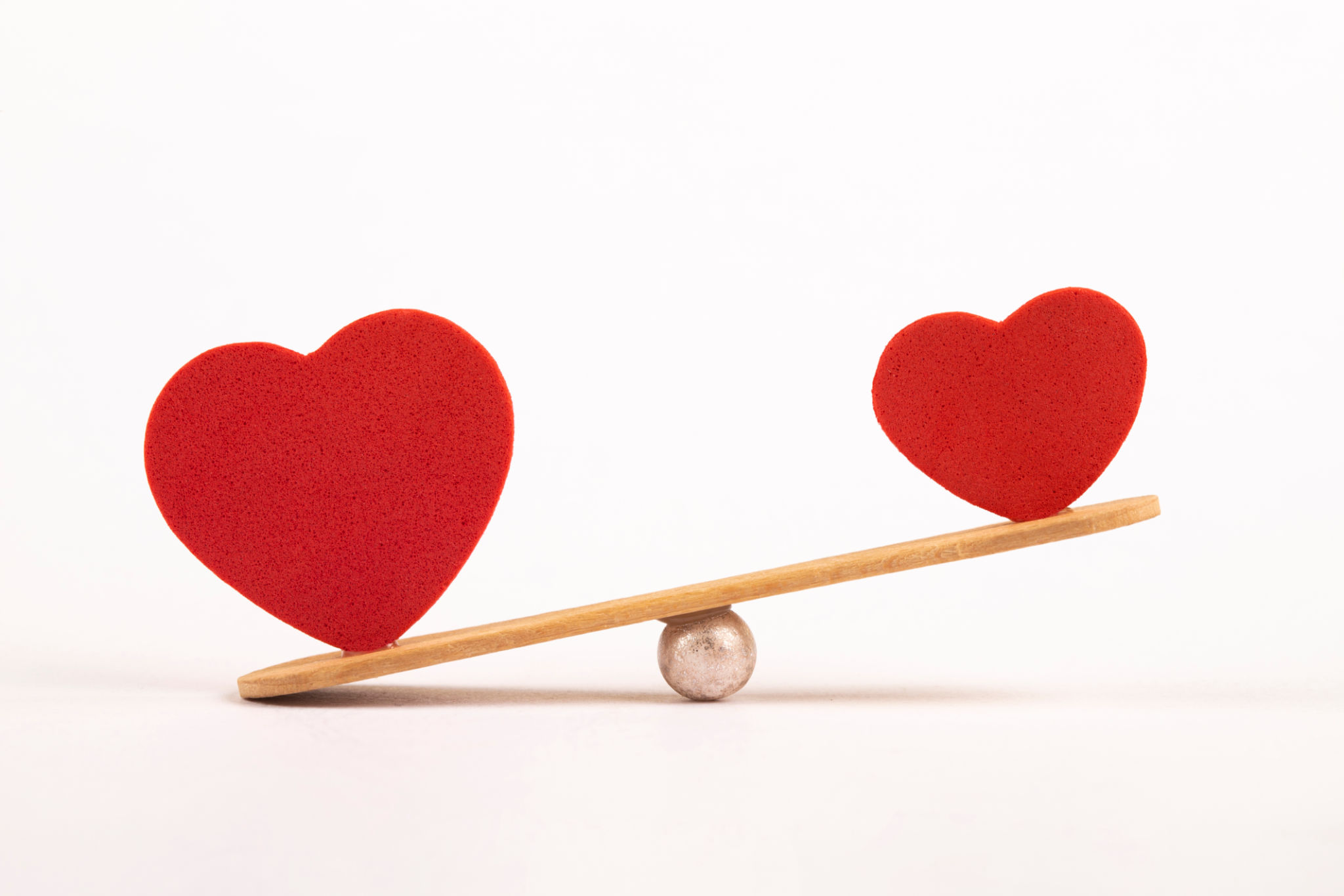 Seesaw with hearts Seesaw with hearts