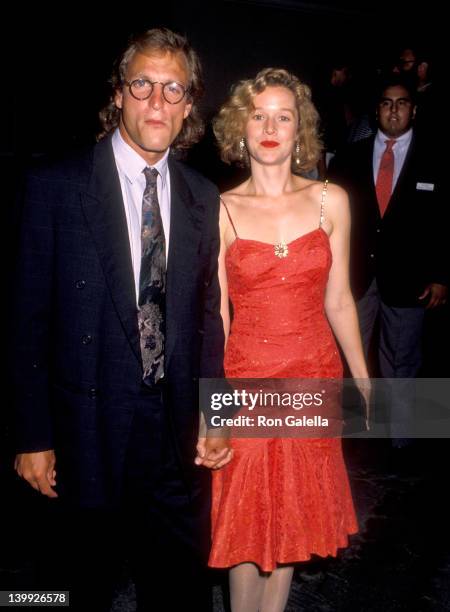 Woody Harrelson and Penelope Ann Miller at the Premiere of 'The Freshman', UA Coronet Theatre, Westwood.